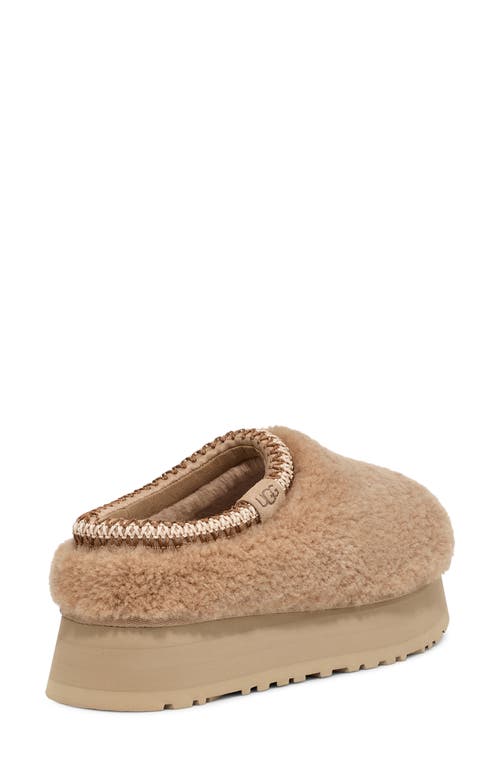 Ugg ® Tazz Maxi Curly Genuine Shearling Platform Slipper In Sand