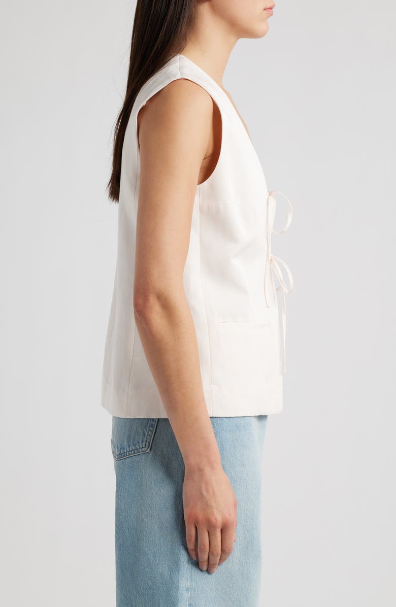 COS Sweetcorn Tie Closure Vest, Alternate, color, Pink Dusty Light