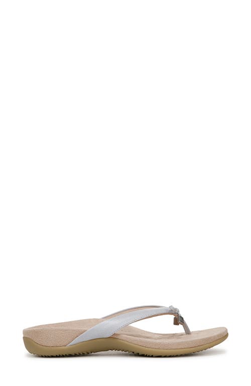 Vionic Bella Ii Flip Flop In Vapor Grey
