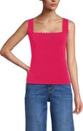 Lands' End High Retention Square Neck Tank Sweater