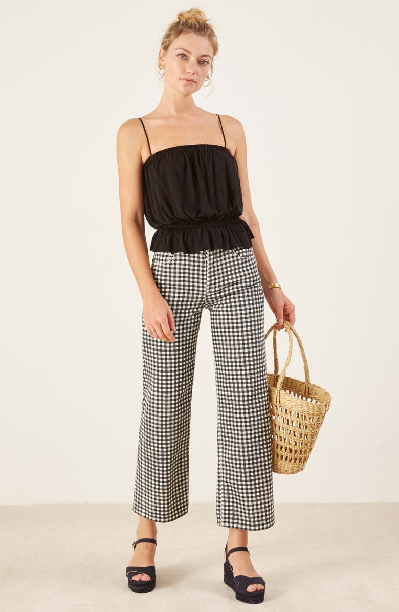 Reformation Fawcett High Waist Crop Jeans, Alternate, color,