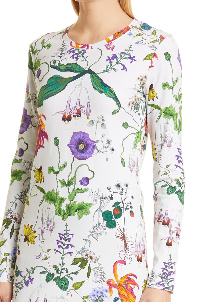 MUNTHE Cork Floral Long Sleeve Dress, Alternate, color,