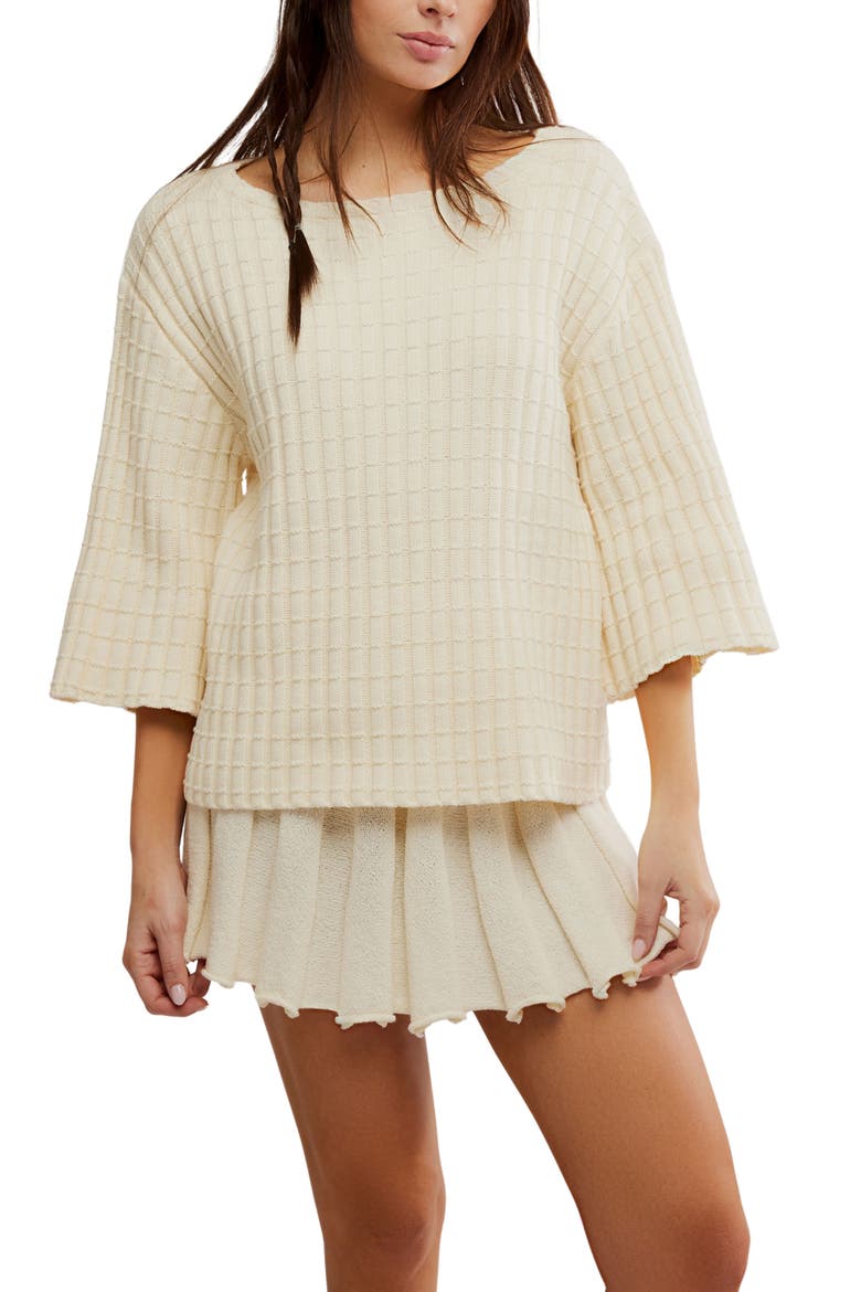 Kenzie Sweater & Skirt Set, Alternate, color, NATURAL