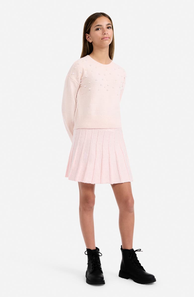 abercrombie kids Kids' Pleated Sweater Skirt, Alternate, color, Aeomauve C