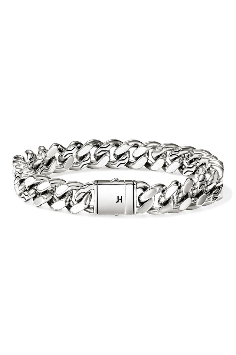 Curb Chain Bracelet, Alternate, color, STERLING SILVER