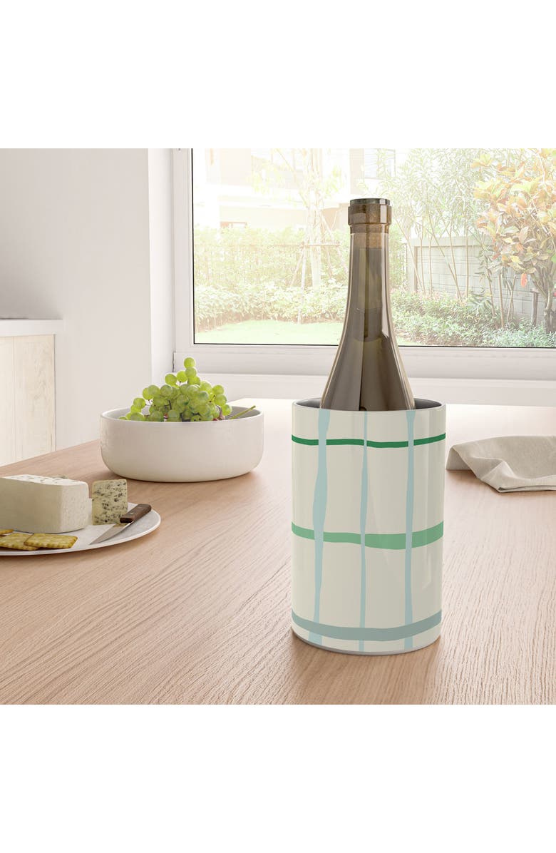 Deny Designs Summer Lines Wine Chiller, Alternate, color, Cream