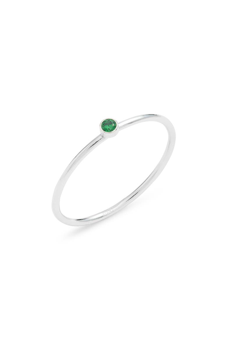 Birthstone Ring, Main, color, MAY STERLING SILVER