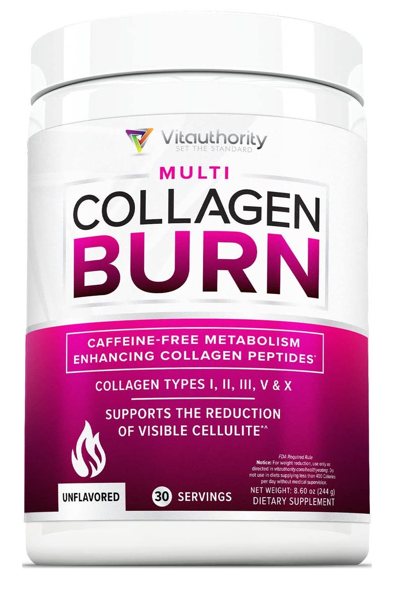 Multi Collagen Burn Powder, Main, color, Unflavored, 244gm (30 srv)