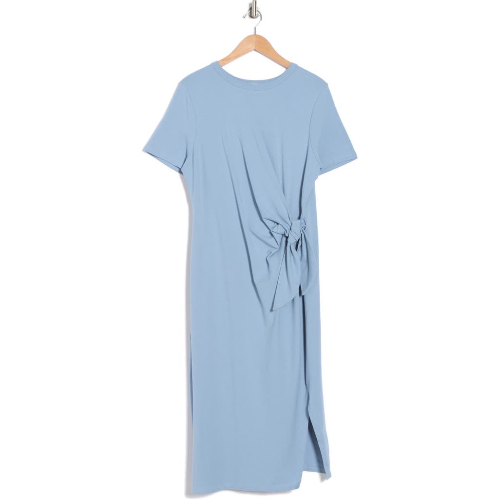 Shop Renee C Tie Knot Midi Dress In Blue