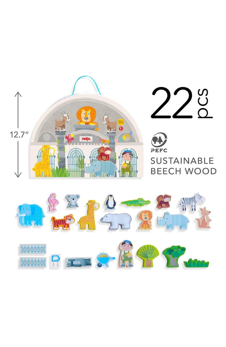 HABA Play World at the Zoo 22-Piece Set, Alternate, color, 