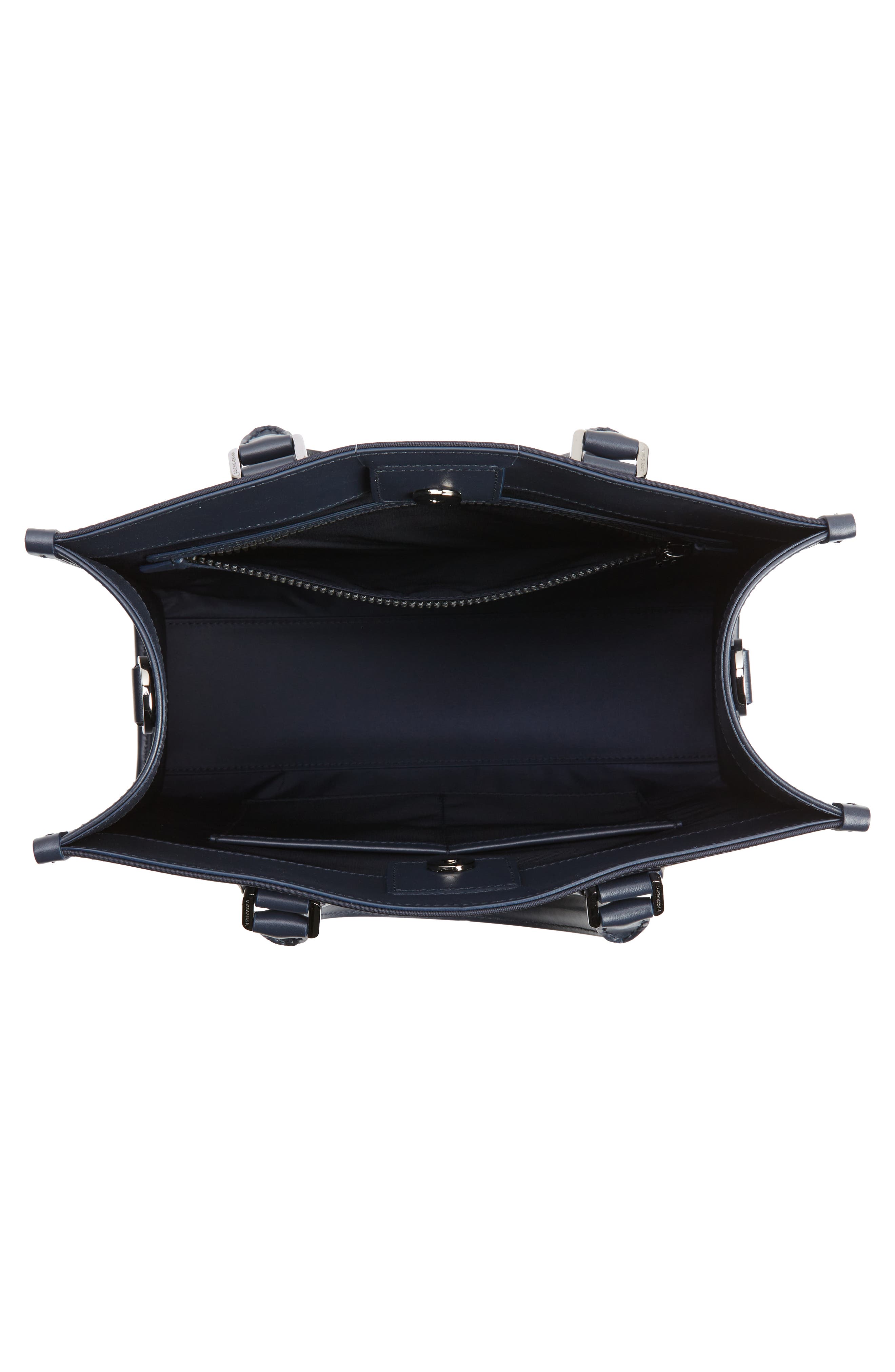 Dolce&Gabbana Large White Logo Nylon Shopper, Alternate, color, 