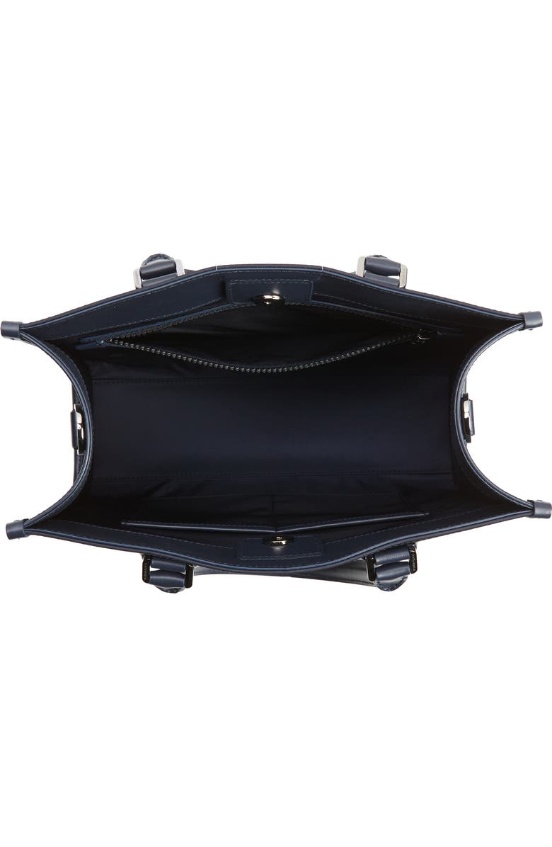 Dolce&Gabbana Large White Logo Nylon Shopper, Alternate, color,