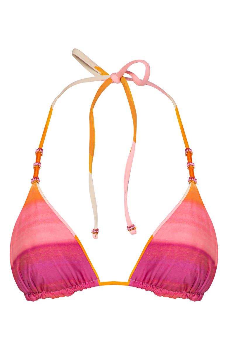 Maaji Paradiso Waves Balmy Reversible Triangle Bikini Top, Alternate, color, 