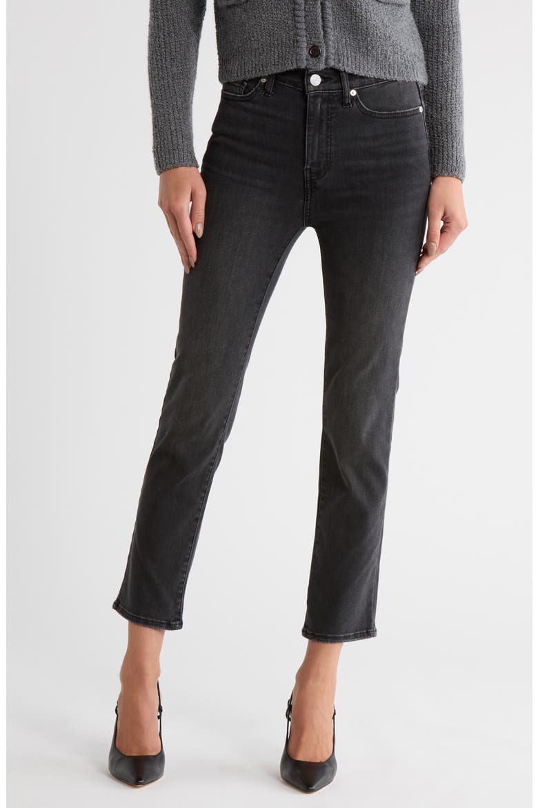 Le High Straight Leg Jeans, Main, color, BROKEN