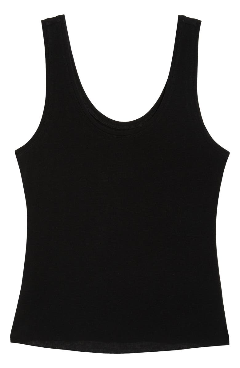 Nordstrom Luxe Delicate Layering Tank Top, Alternate, color, Black