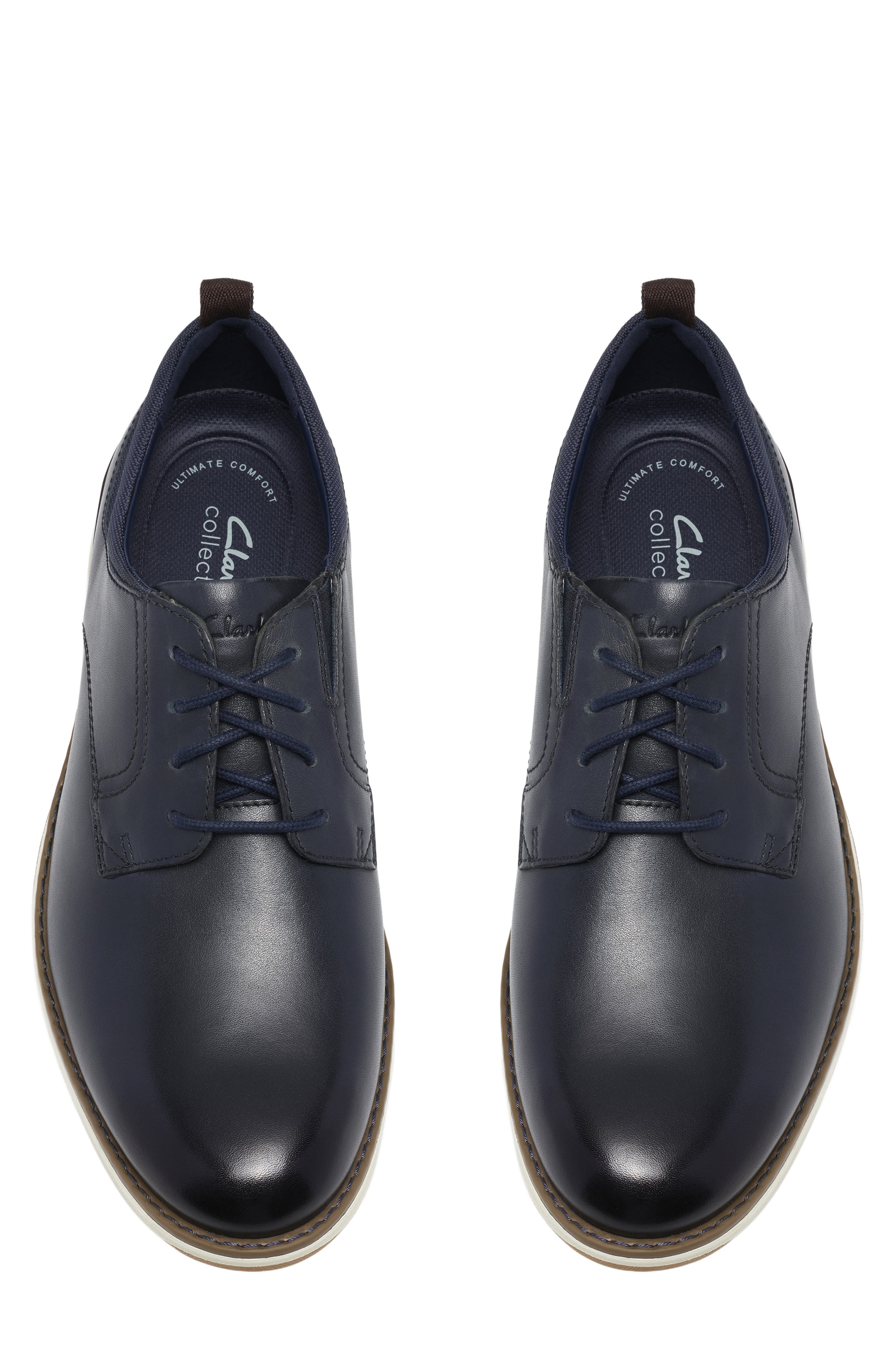 Flexhybrid Plain Toe Derby, Alternate, color, NAVY LEATHER