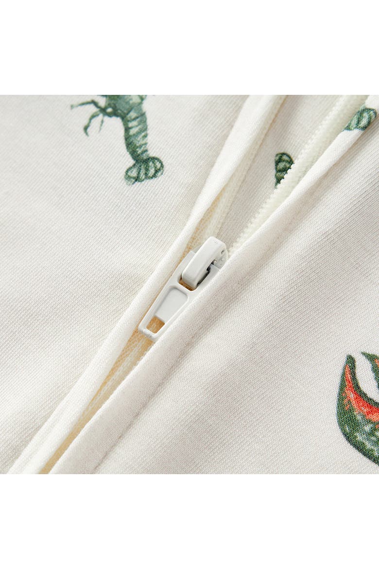 Luxe Stretch Zipper Pajama, Alternate, color, Mint Lobster