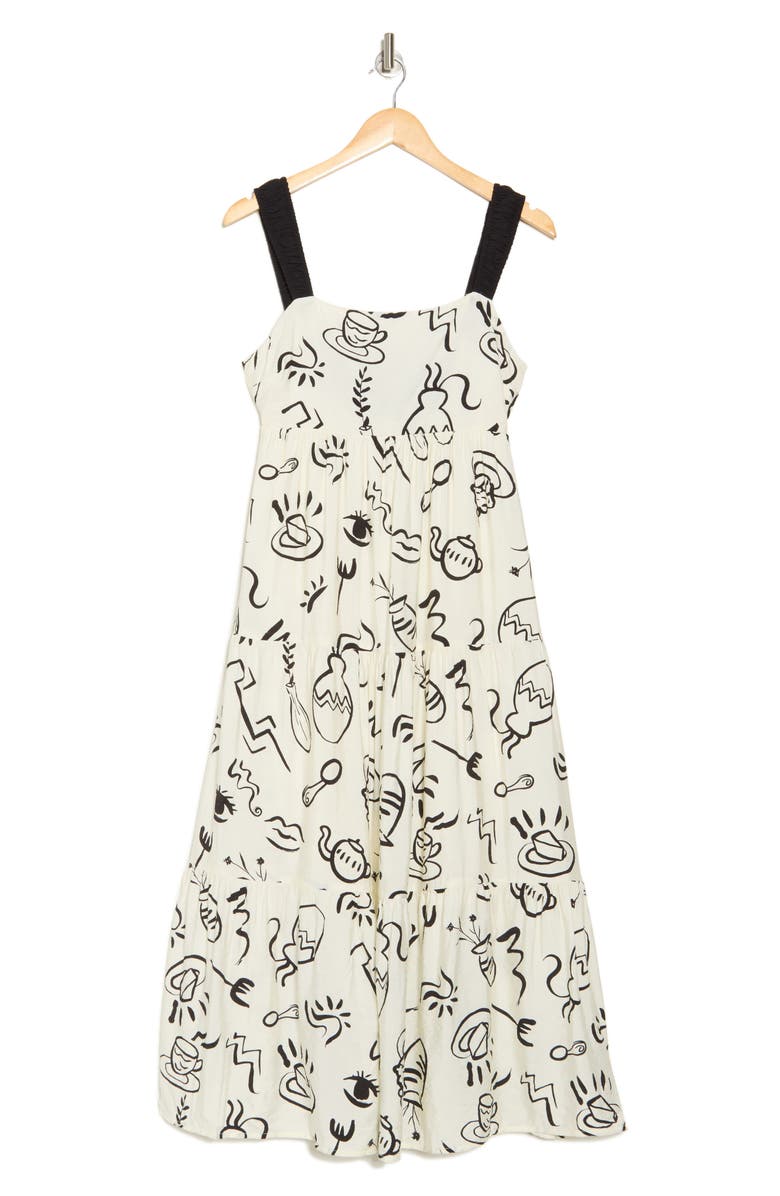 Blu Pepper Empire Waist Tiered Maxi Sundress, Alternate, color,