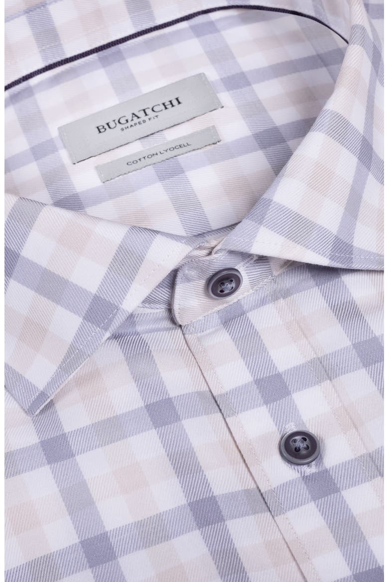 Axel Shaped Fit Plaid Button-Up Shirt, Alternate, color, AIR BLUE