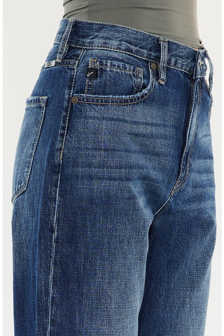 Finley Essentials High Rise Straight Leg Jeans, Alternate, color, Dark Wash