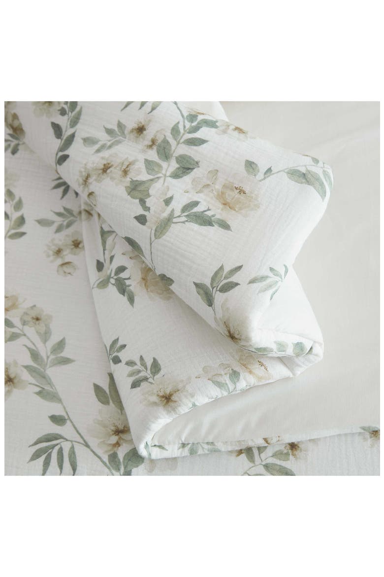 Hazel Floral Cotton Comforter Set, Alternate, color, ALDER