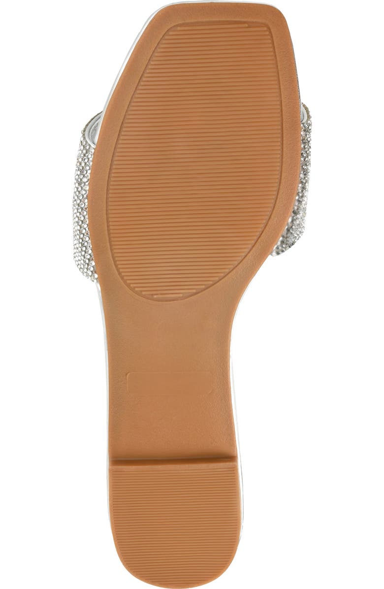 Journee Collection Grayce Square-Toe Slide, Alternate, color, Silver