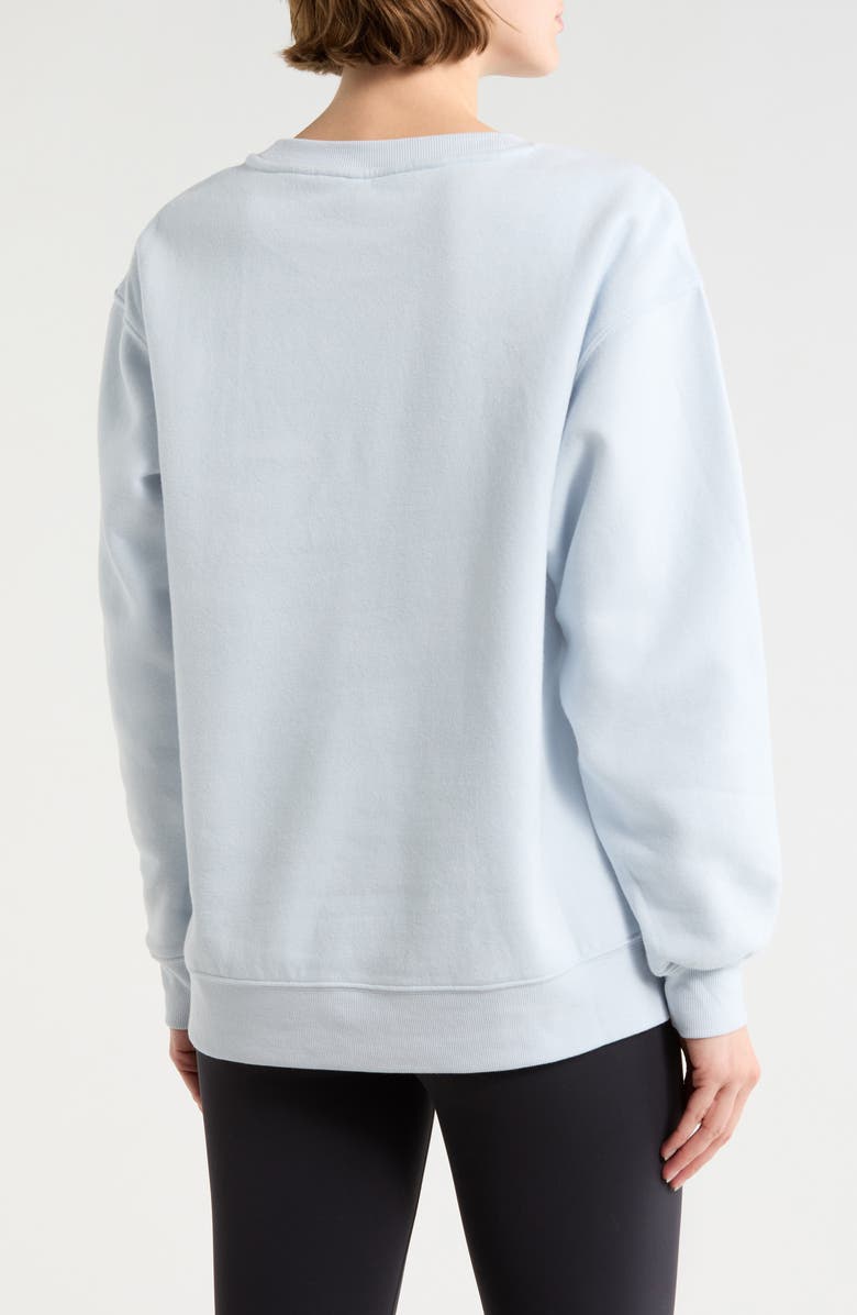 Calvin Klein Puff Print Fleece Sweatshirt, Alternate, color, Plein Air