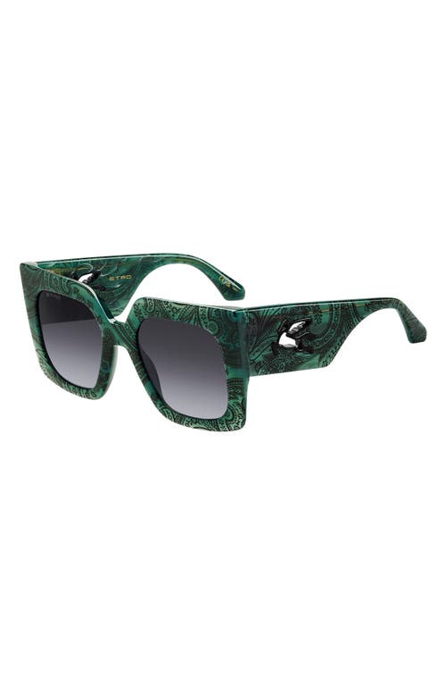 Etro 53mm Gradient Square Sunglasses