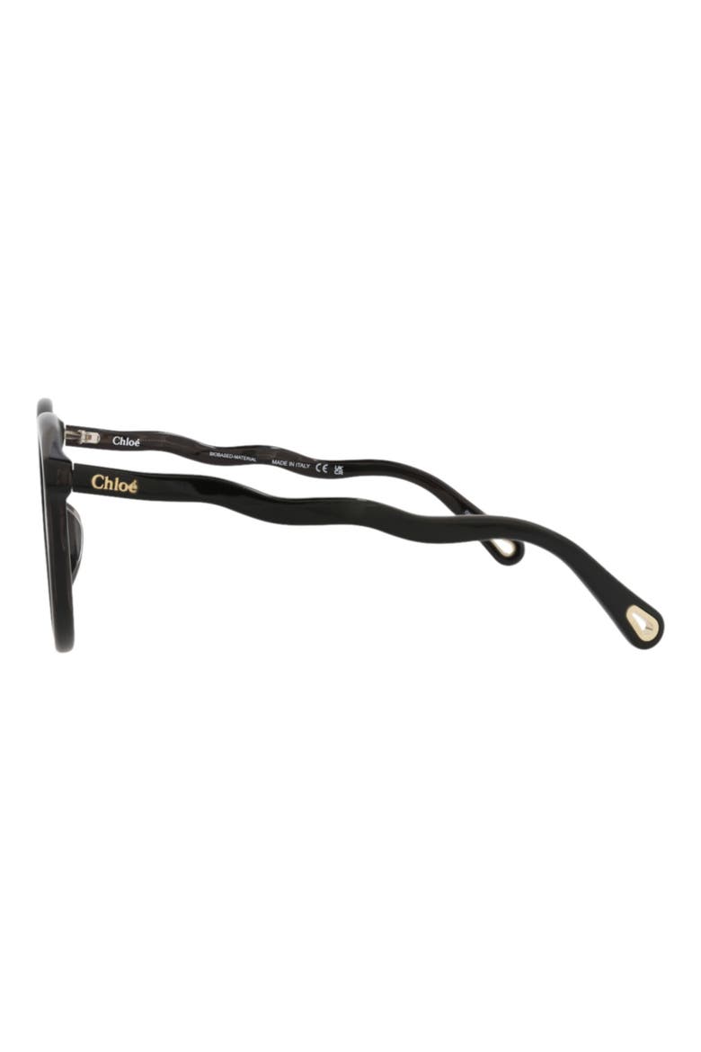 57mm Round Sunglasses, Alternate, color, DARK GREY/ BLUE