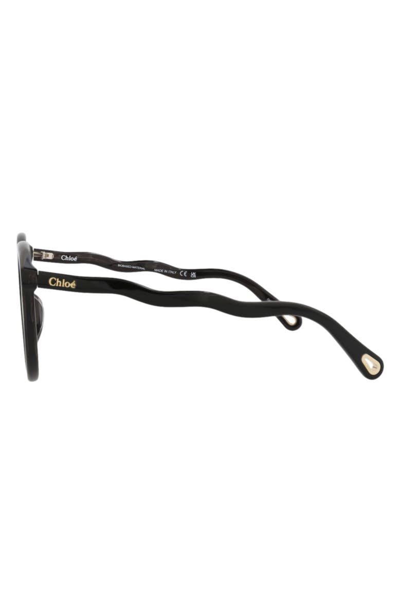 Chloé 57mm Round Sunglasses, Alternate, color, Dark Grey/ Blue