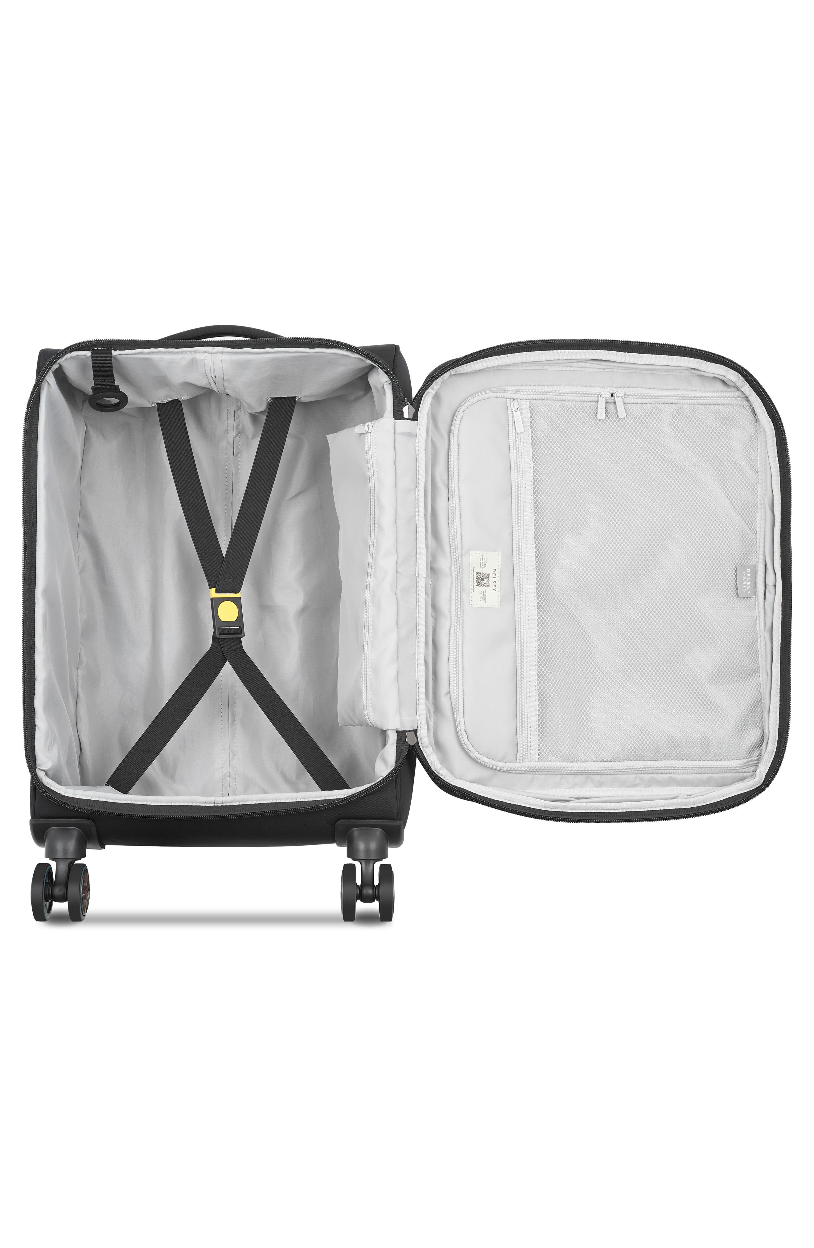 DELSEY Cruise 3.0 Softside Carry-On Luggage, Alternate, color, Black