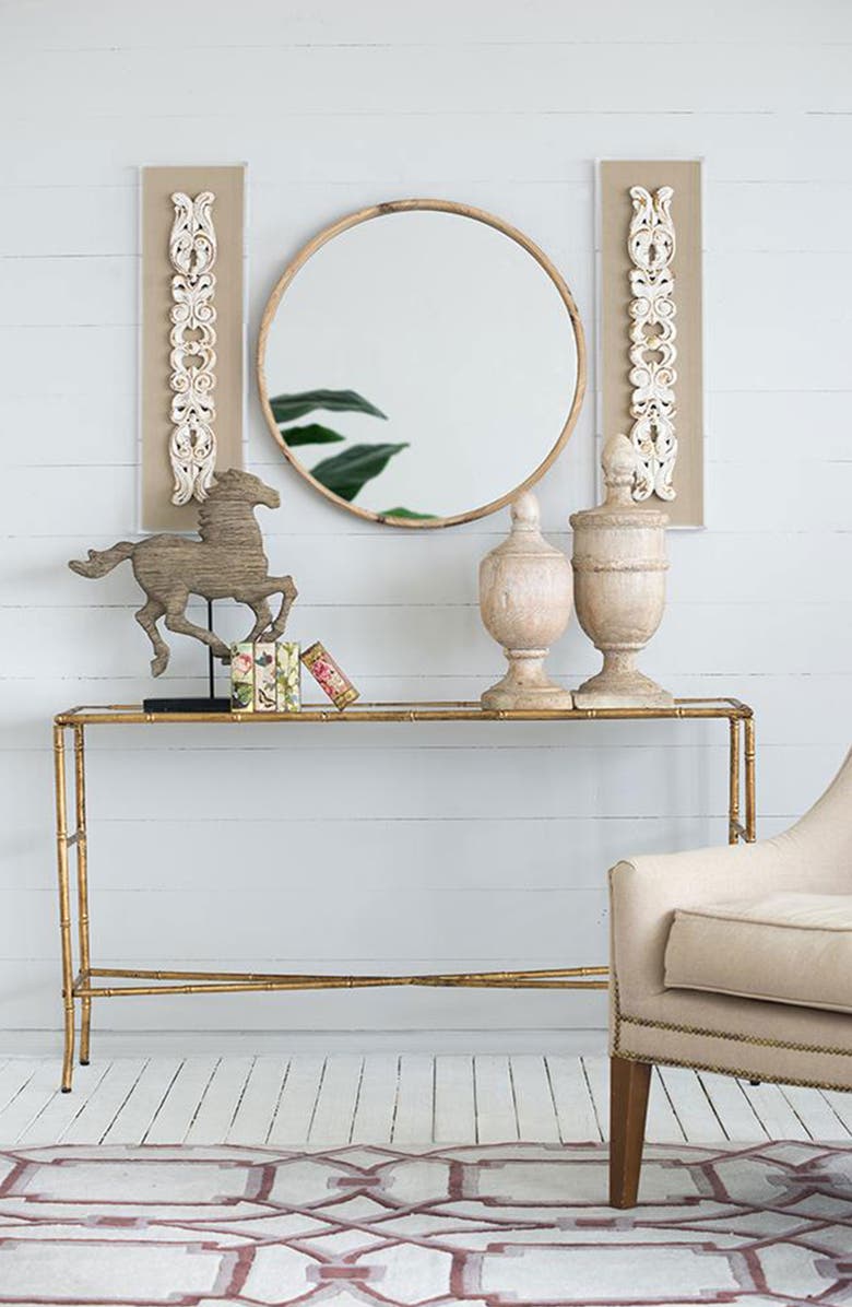 A & B Home Chester Finial Decorate Tabletop Accent Decor, Alternate, color, Cream