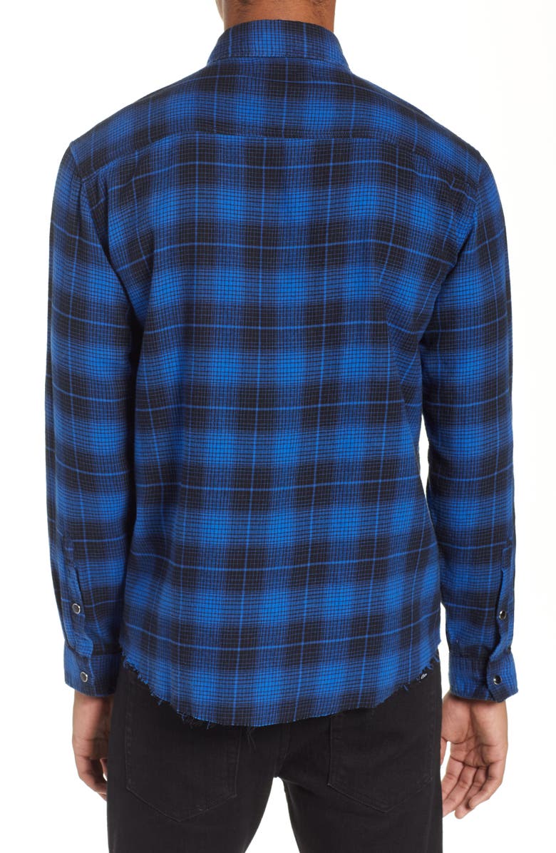 The Kooples Plaid Flannel Shirt, Alternate, color, 