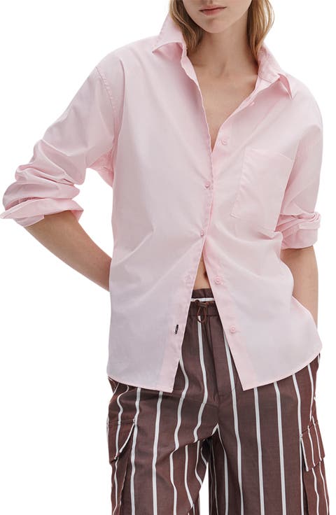 Connie Cotton Poplin Button-Up Shirt