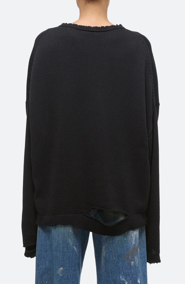 Helmut Lang Distressed Oversize Sweater, Alternate, color,