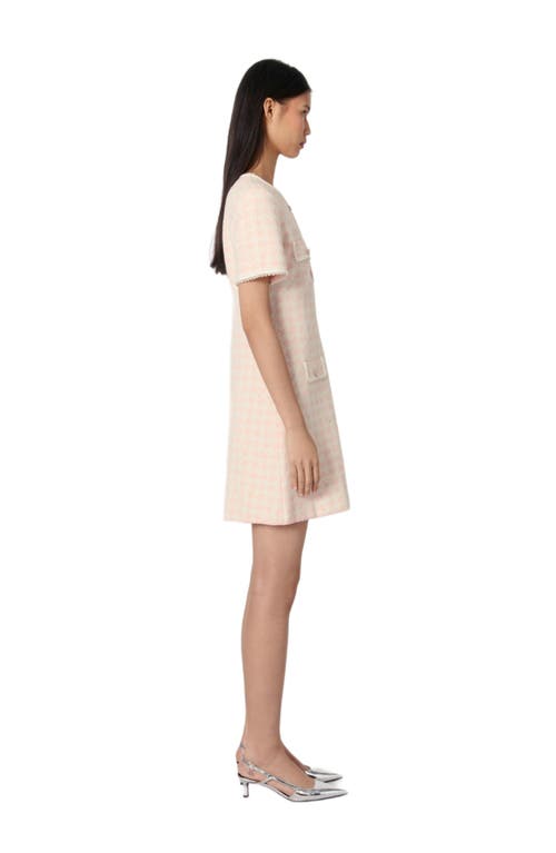 MAJE MAJE TWEED-EFFECT KNIT MINI DRESS 