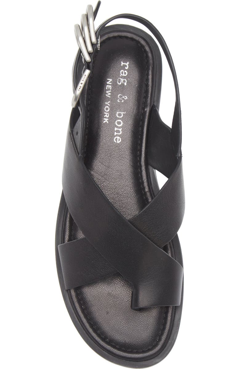 rag & bone Gia Toe Loop Sandal, Alternate, color, Black