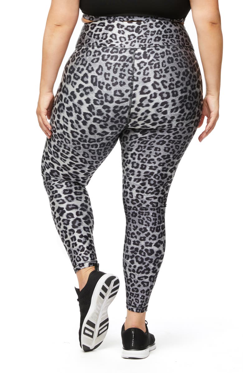 Good American Leopard Print 7/8 Leggings, Alternate, color, 