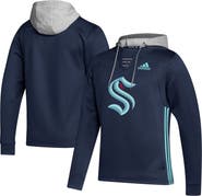 adidas Men's adidas Deep Sea Blue Seattle Kraken Skate Lace Primeblue Team Pullover Hoodie