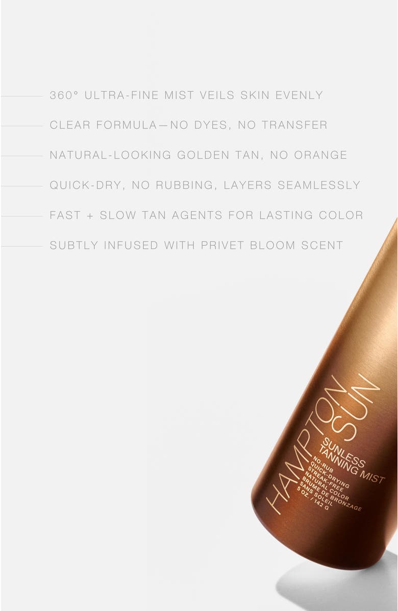 Hampton Sun Sunless Tanning Mist, Alternate, color, NO COLOR