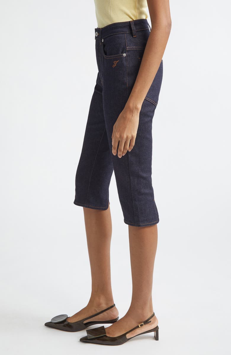 Jacquemus Le Capri de-Nîmes Denim Capri Pants, Alternate, color, Dark Navy