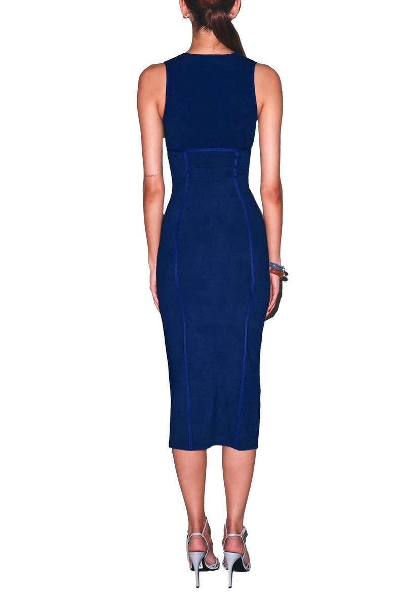 Organic Cotton Scoop Neck Dress, Alternate, color, Midnight Navy
