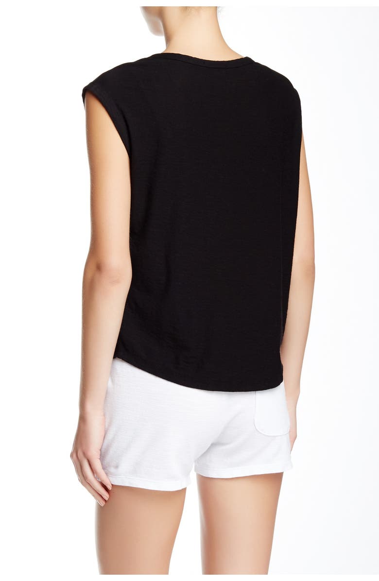 James Perse Solid Cap Sleeve T-Shirt, Main, color, 