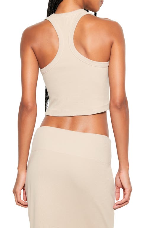 Spiritual Gangster Moss Rib Knit Tank In Neutral