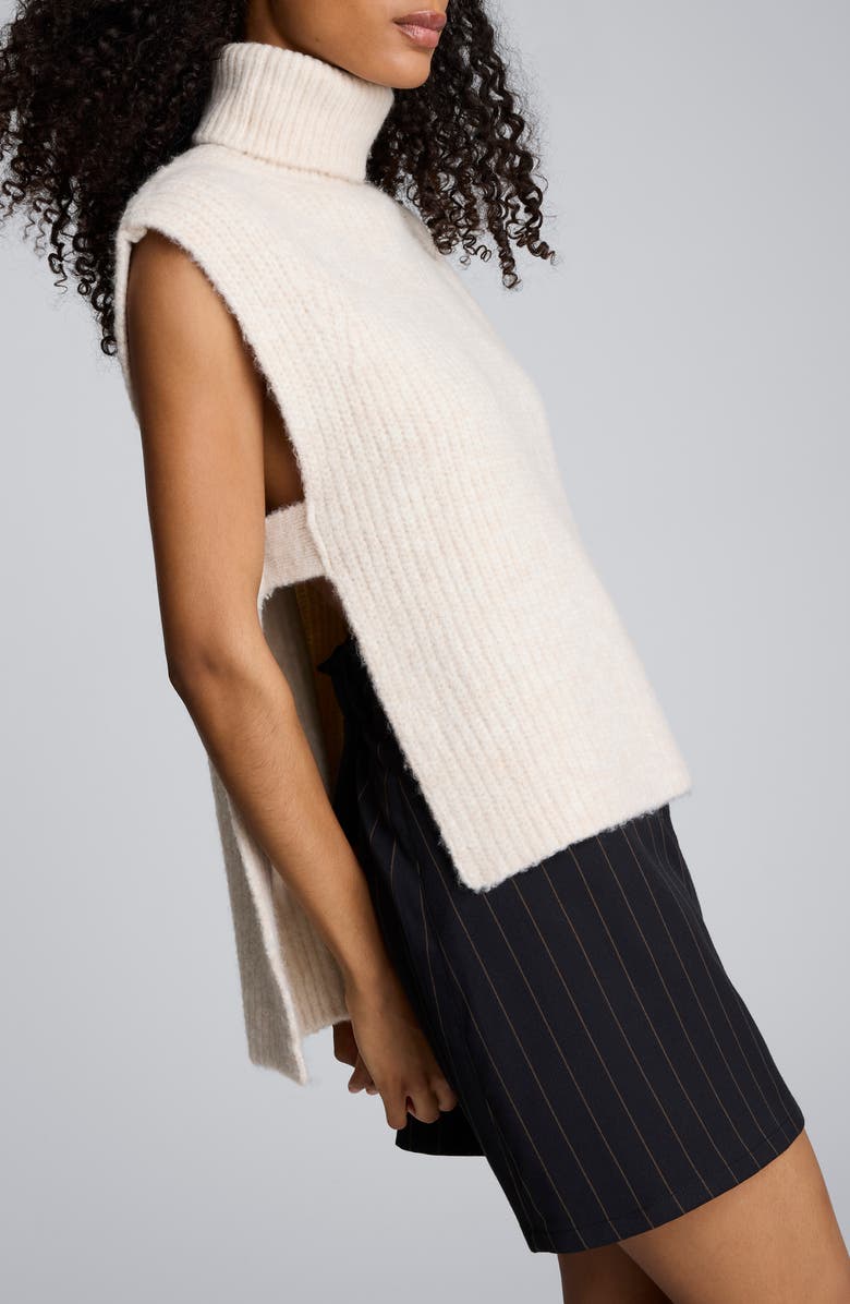 Kenneth Cole Open Side Turtleneck Sweater Vest, Alternate, color, 