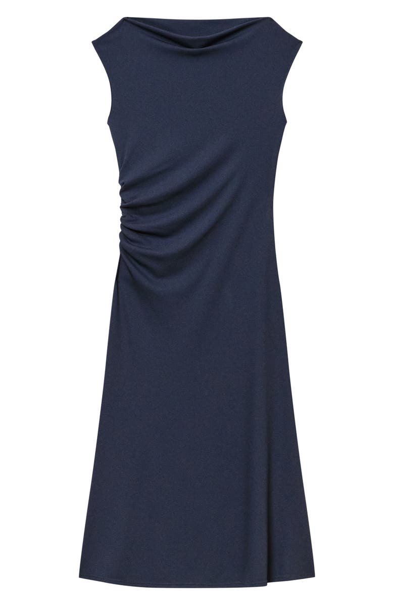Theory Bateau Neck Knit Dress, Alternate, color, Nocturne Navy