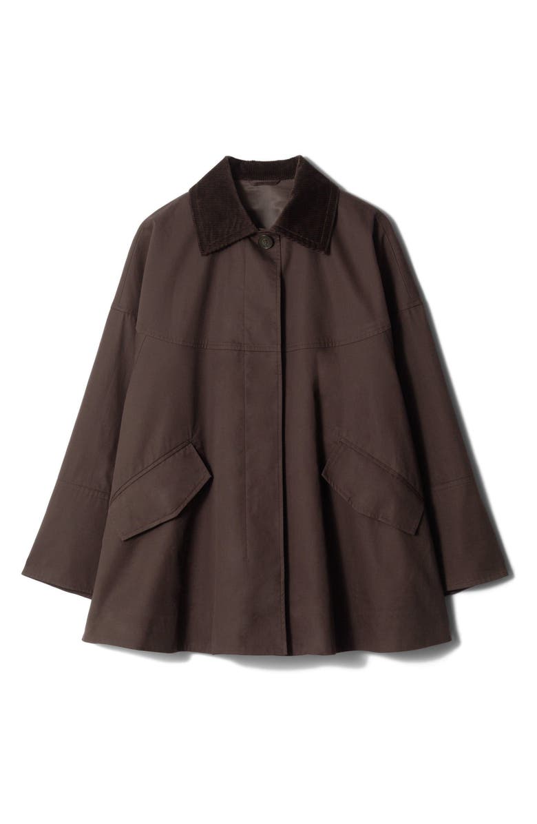 & Other Stories Oversize Cotton Country Jacket, Alternate, color, Brown Dark