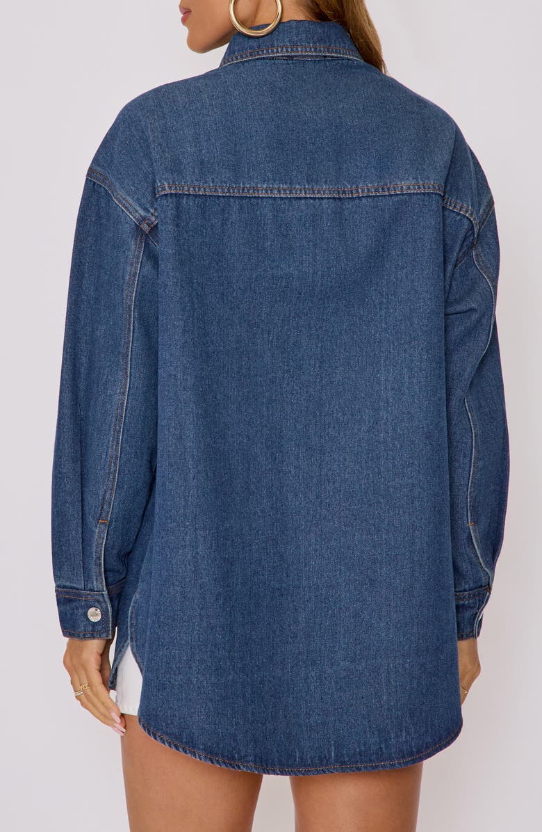 VICI Collection Kai Denim Shirt, Alternate, color, Dk Denim Blue