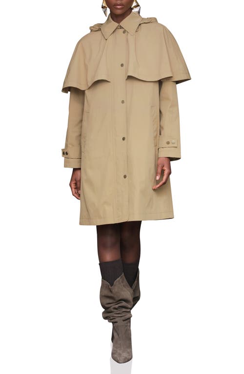 Avec Les Filles Hooded Cape Raincoat