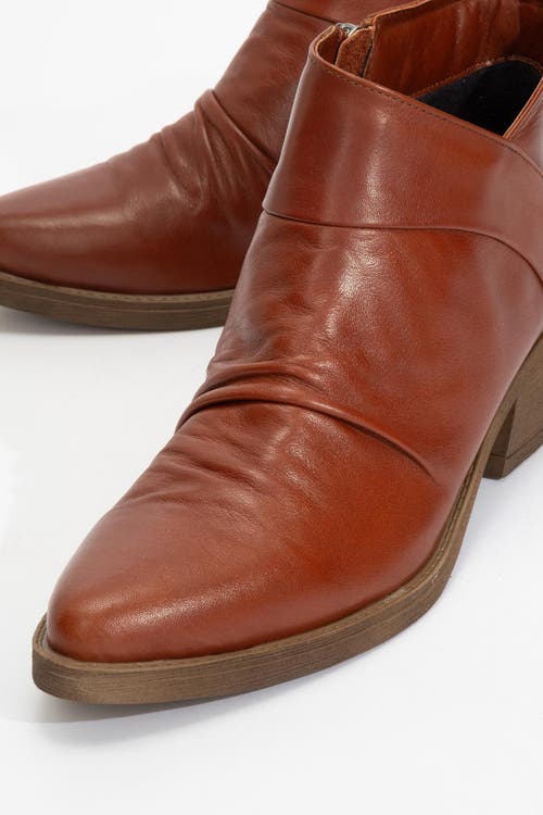 Forever & Always Shoes Rule Leather Chunky Boot In Brown